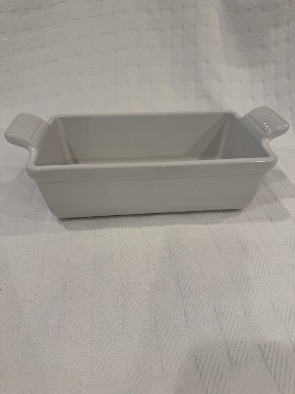 Le Creuset Heritage White Stoneware Rectangular Baking Dish Casserole Baker